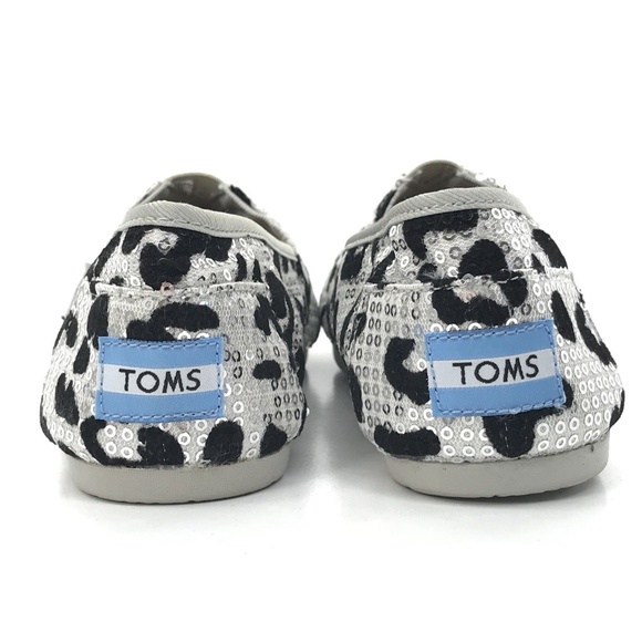TOMS Shoes Sequin Leopard Cheetah Animal Print - Picture 6 of 8